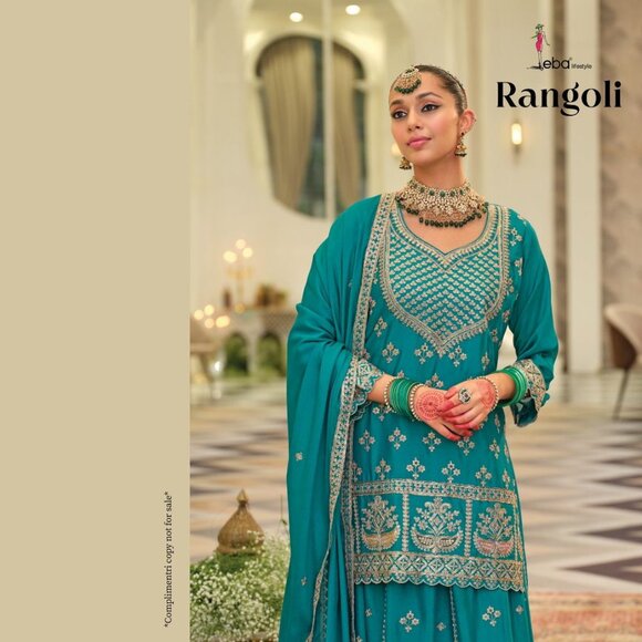 EMBROIDERY WORK SALWAR SUIT - Picture 2 of 11